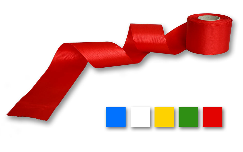 Maibaumbänder aus Ripsband einfarbig