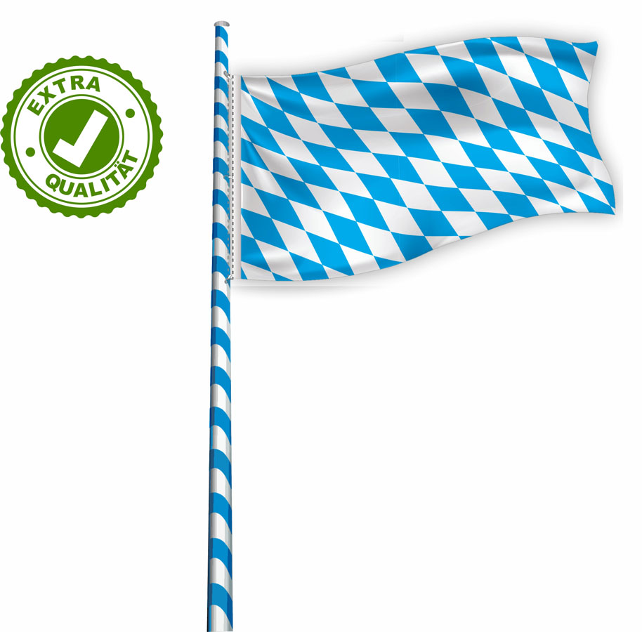 05 Flagge für Maibaum EXTRA bayerische Raute