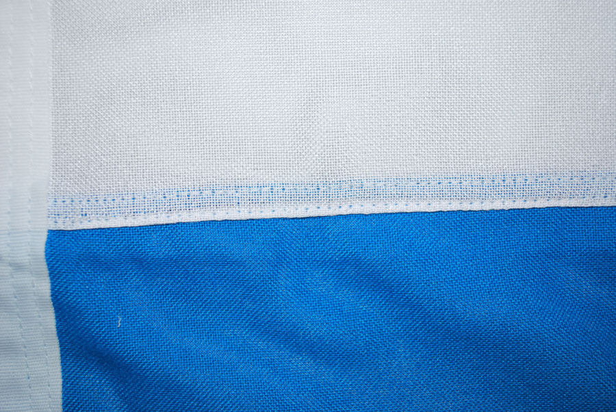 04 Flagge für Maibaum EXTRA weiß-blau