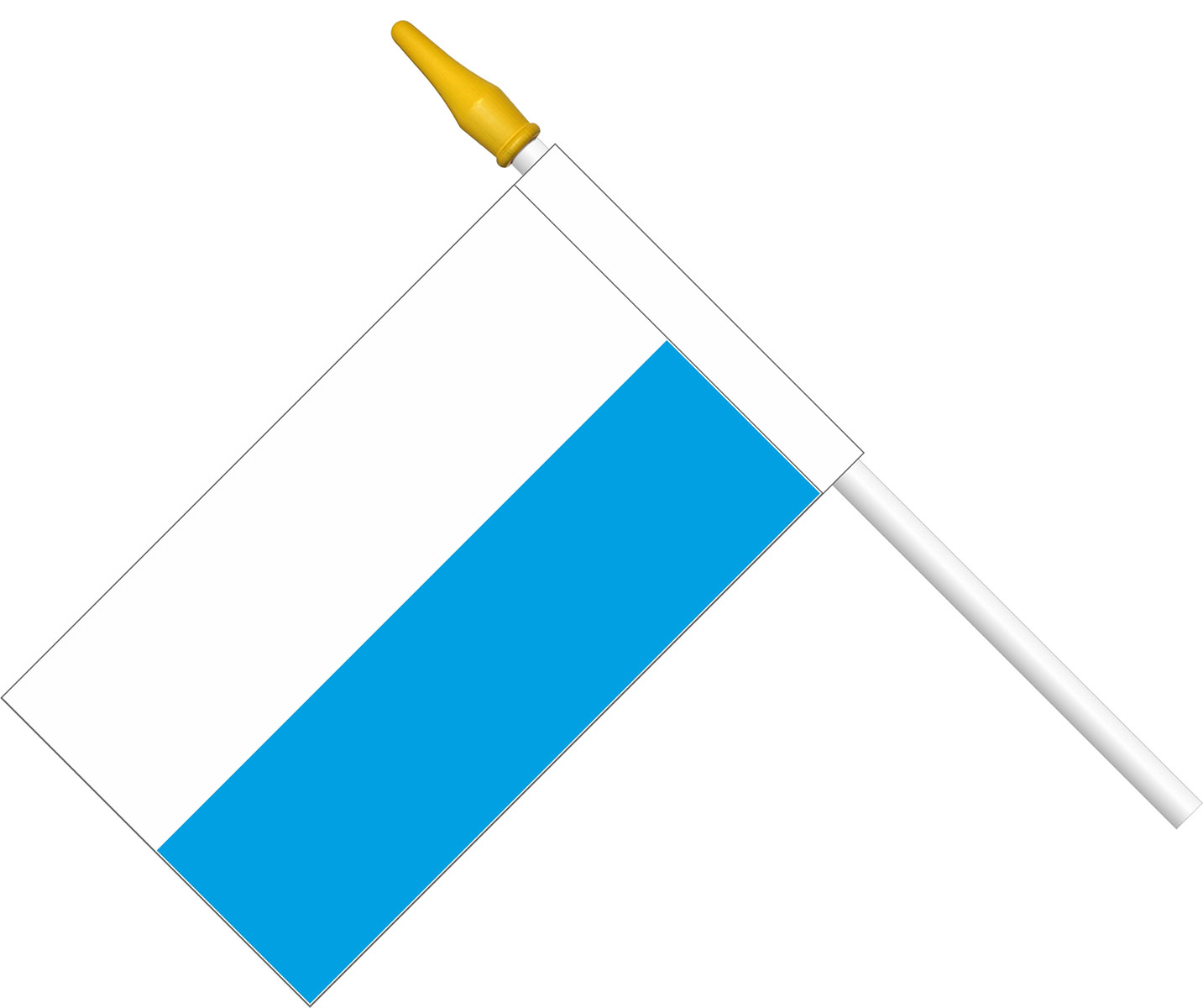 Maibaum-Flaggenstange für Kleinflaggen